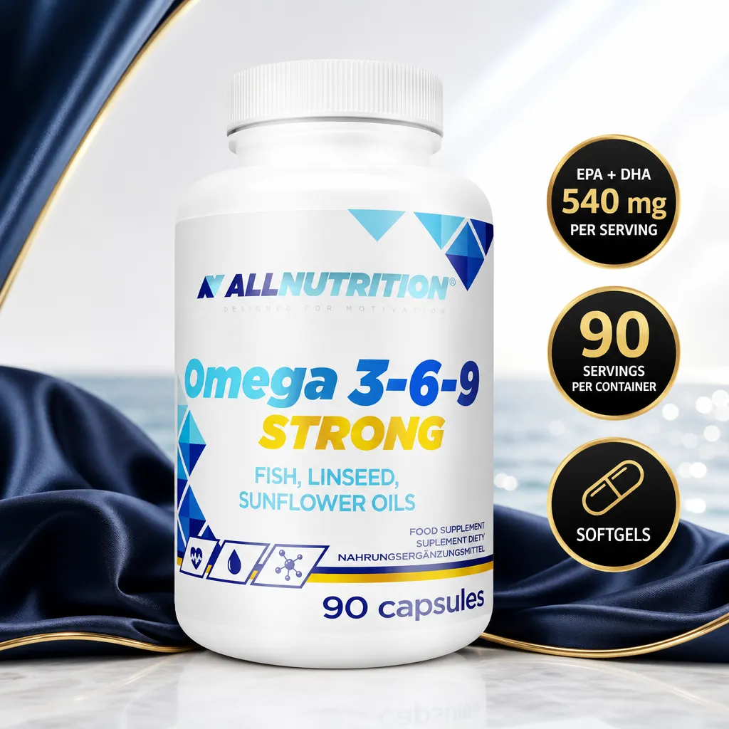 Allnutrition Omega 3-6-9 Strong dietary supplement with fish, linseed and sunflower oils, 90 softgels