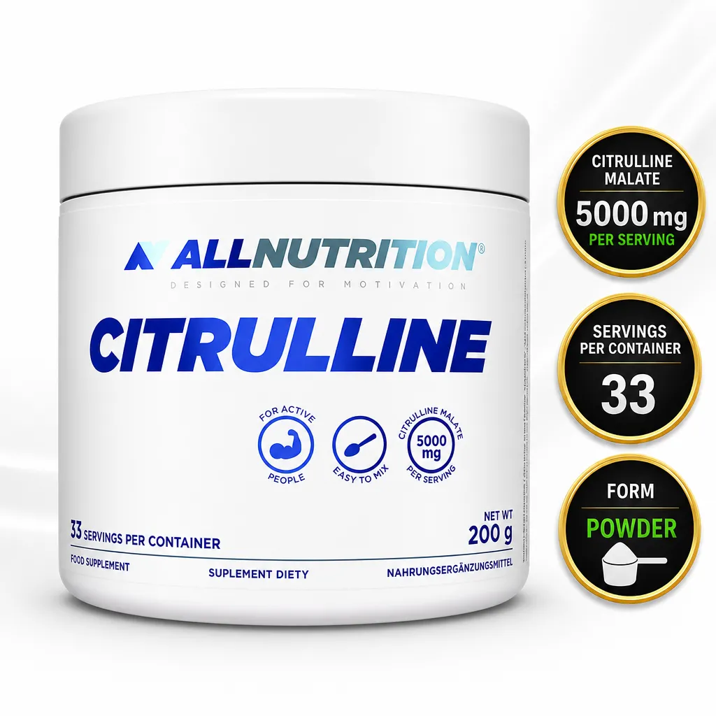 Allnutrition Citrulline 200g sports supplement powder with citrulline malate, 5,000 mg per serving and 33 servings