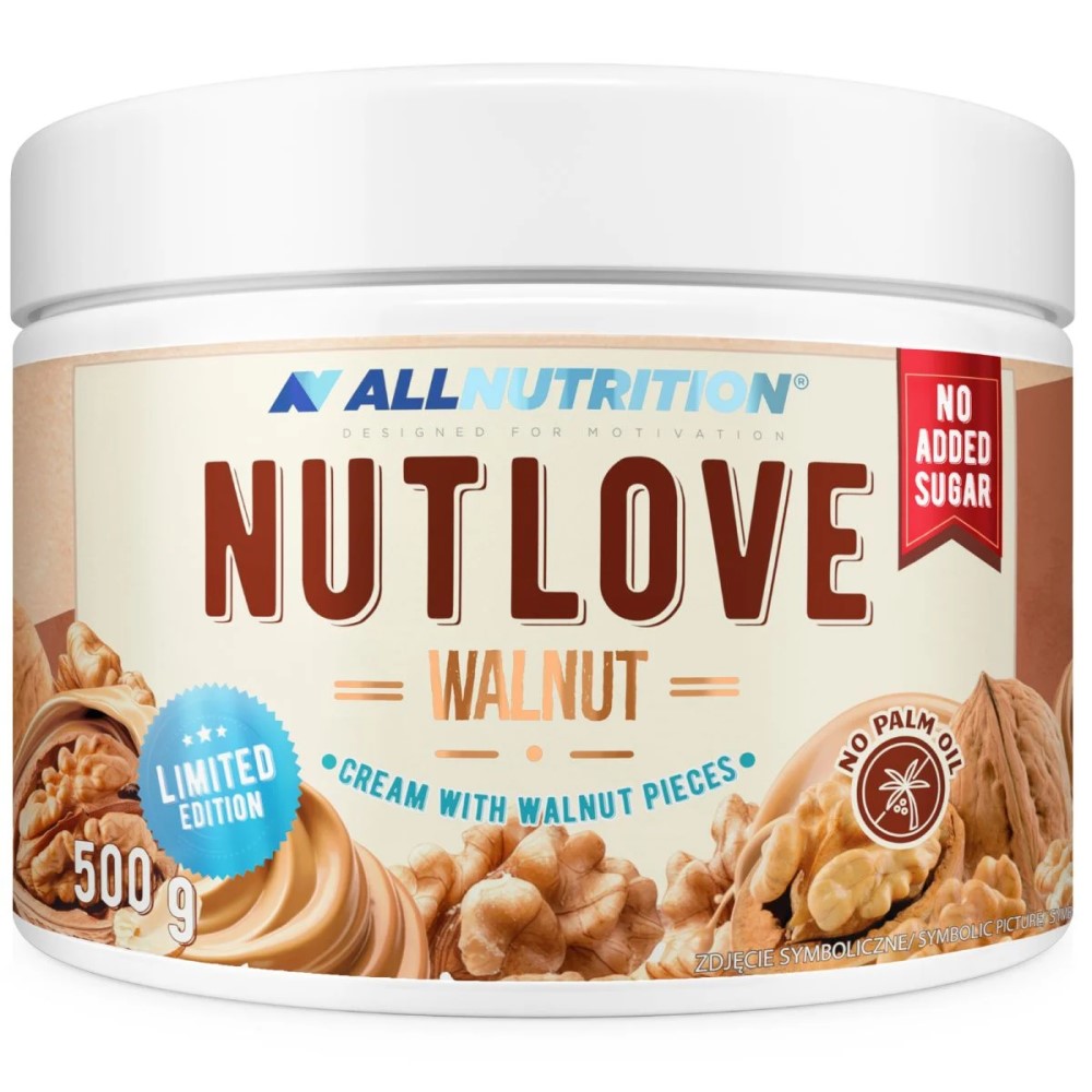 nut butter, walnut, cream, no added sugar, 500 g