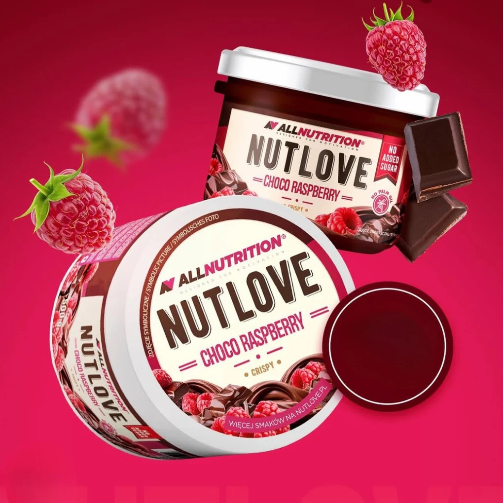 nutella, choco raspberry, jar, nut spread, raspberry flavor