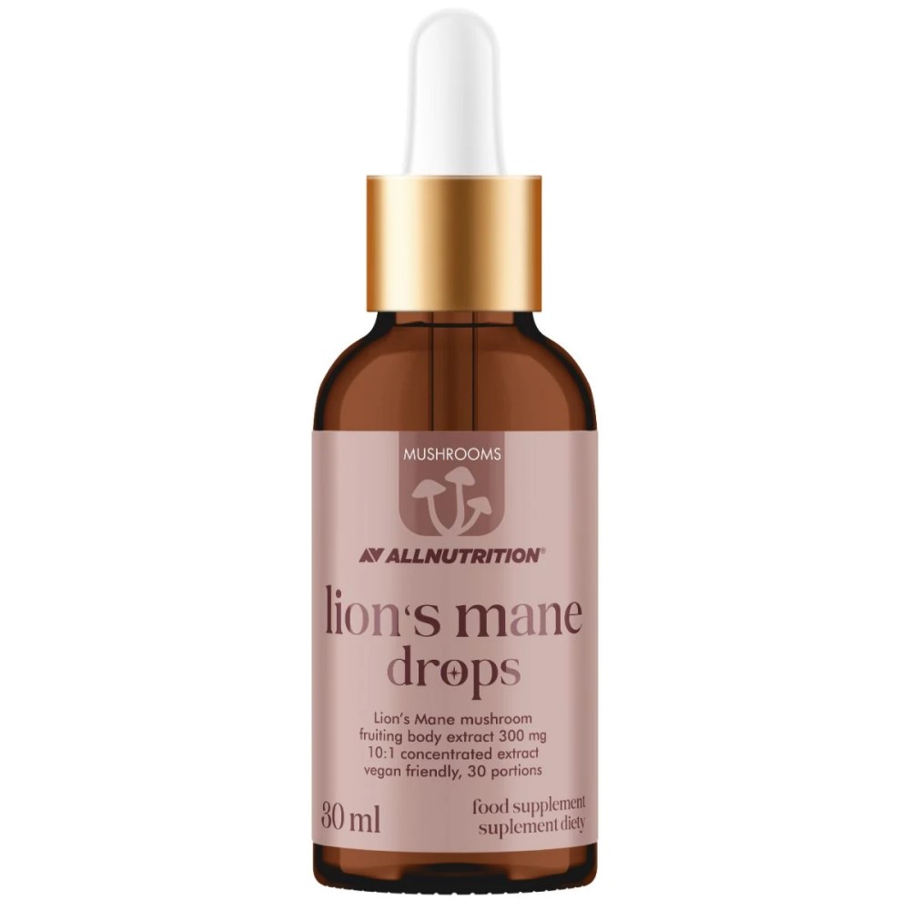 mushrooms, lions mane, mushroom extract, drops, 30 ml