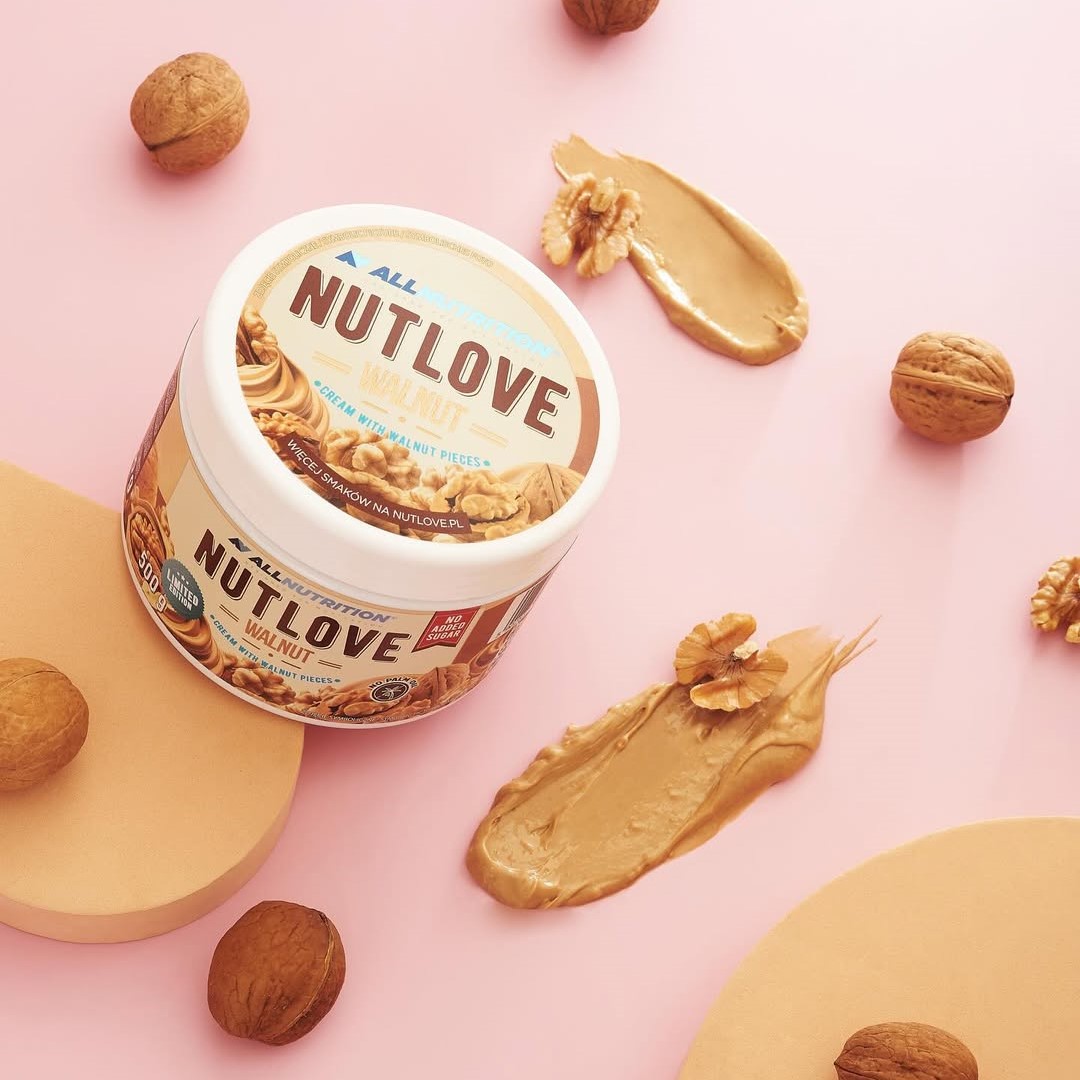 nut butter, nut spread, walnut, peanut butter, container