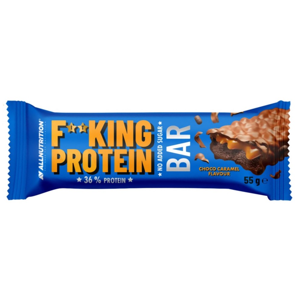 protein bar, flavour chocolate caramel, 55 g, no added sugar, bar