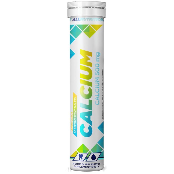 calcium, calcium supplement, effervescent tablet, white tube, calcium 500 mg