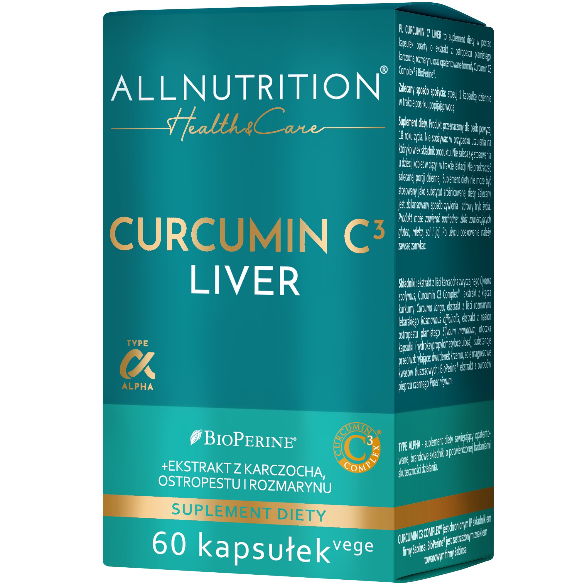 Allnutrition Health & Care Curcumin C3 Liver - 60 Caps